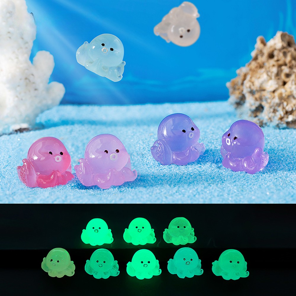 Luminous Mini Resin Animals, Including Tiny Glowing Ducks, Perfect for Decorating Fairy Gardens, Aquariums, And Dollhouses