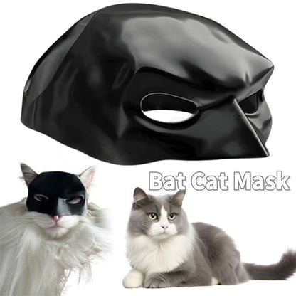 Máscara Bat Cat Avenger Máscara Criativa de Gato para o Rosto Meio Rosto Máscara Decorativa de Gato Máscara de Animal de Estimação de Meio Rosto para Cosplay de Halloween