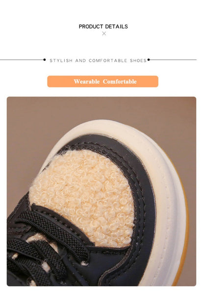 Winter Children Snow Boots for Boys Girls Fashion Baby Kids Outdoor Sneakers Ankle Booties Warm Plush Running Sports Kids Shoes