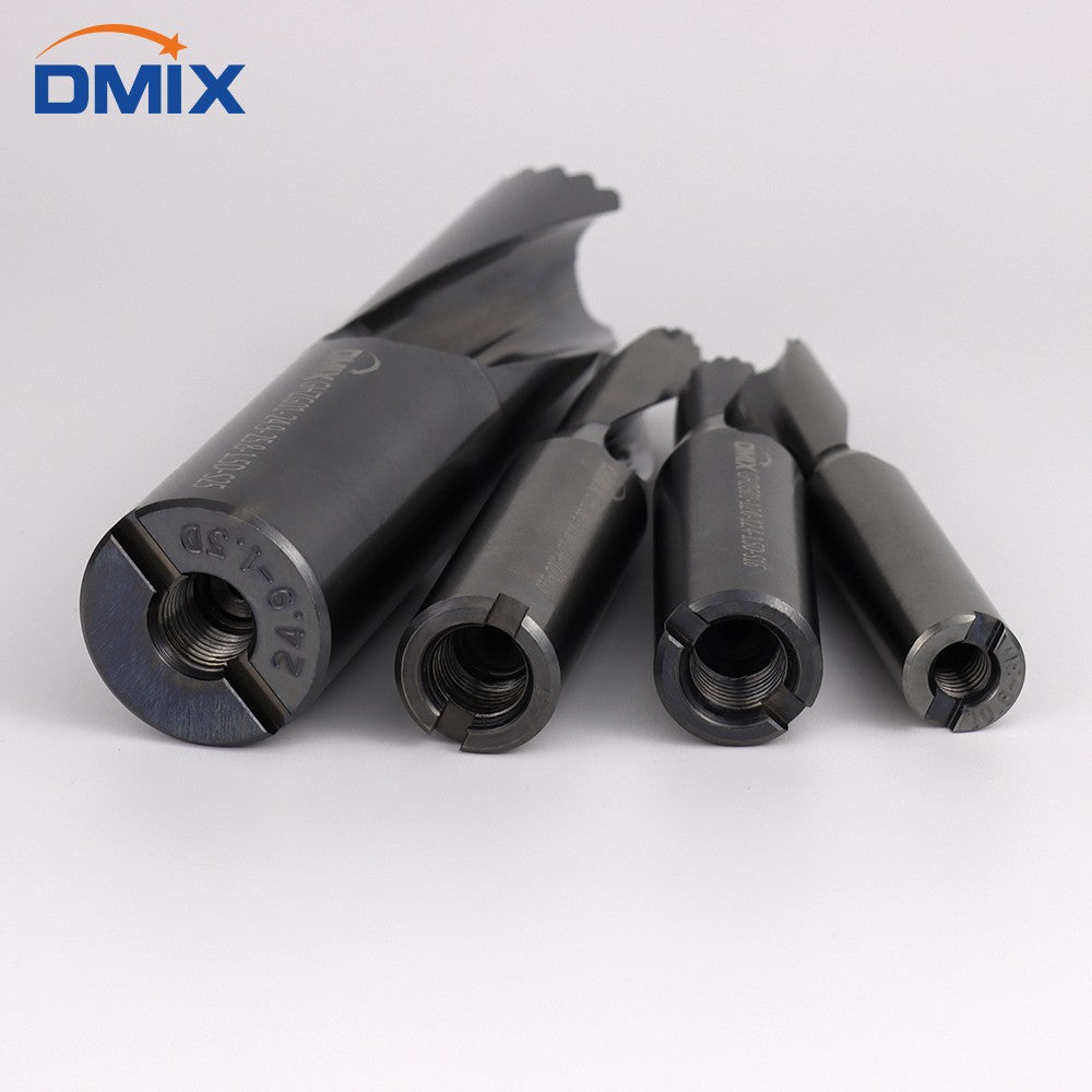 Broca de coroa DMIX de alta velocidade 10-25.8mm 1.5-5D Furação interna de furos indexáveis perfuração interna resfriada Broca dente-de-sabre Substitui broca tipo U