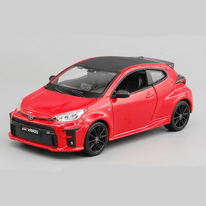 Maisto 1:24 Toyota GR Yaris Meritor 2021 Livery Alloy Diecast Model Red Rally Inspired Réplica Edição de Colecionador para Exibição Estática