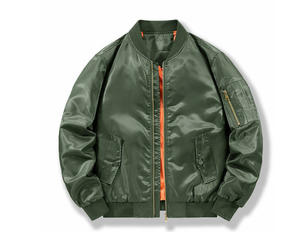 Spring Autumn Men's Bomber Jackets Fashion Men Retro MA-1 Pilot Zipper Coats Men Windbreaker Baseball Uniform Sports Jacket 6XL