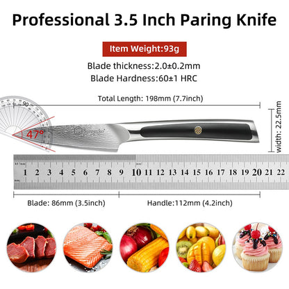 Facas Damasco Sunnecko 1-6Pcs/Set Faca de Cozinha Ultra Afiada com Núcleo VG10 Fio de Corte Utilitário Cutelo do Chef Santoku Fatiar Descascar