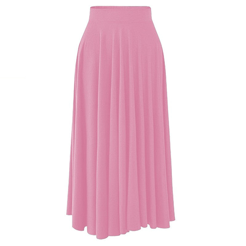 Plus Size High-waisted Skirt Loose-fit Wide-leg Umbrella Skirt Pleats Women's Fashion Clothing Long 80cm
