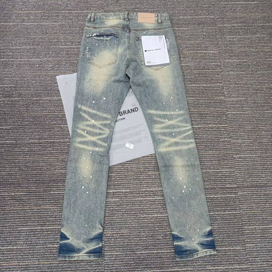 Calça Jeans Masculina Hip Hop Estilo Hong Kong Verão Nova Estampa de Letras Streetwear Tendência Calças Compridas Legais e Bonitas Transfronteiriças