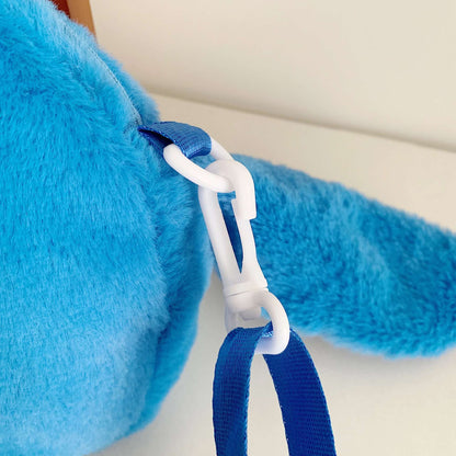 Disney Lilo & Stitch Plush Toys Kawaii Plush Messenger Bag Girl Handbag Anime Stuffed Toys Children Cartoon Plushie Soft Bag
