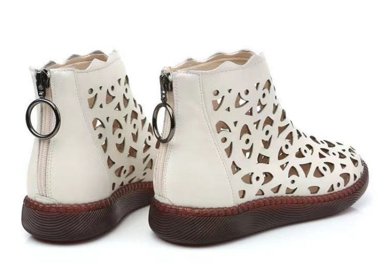 2024 New Spring Autumn Fashion and Comfortable Flat-soled Casual Outer Wear Soft Non-slip Ankle Boot Toe-cap Sandals for Women