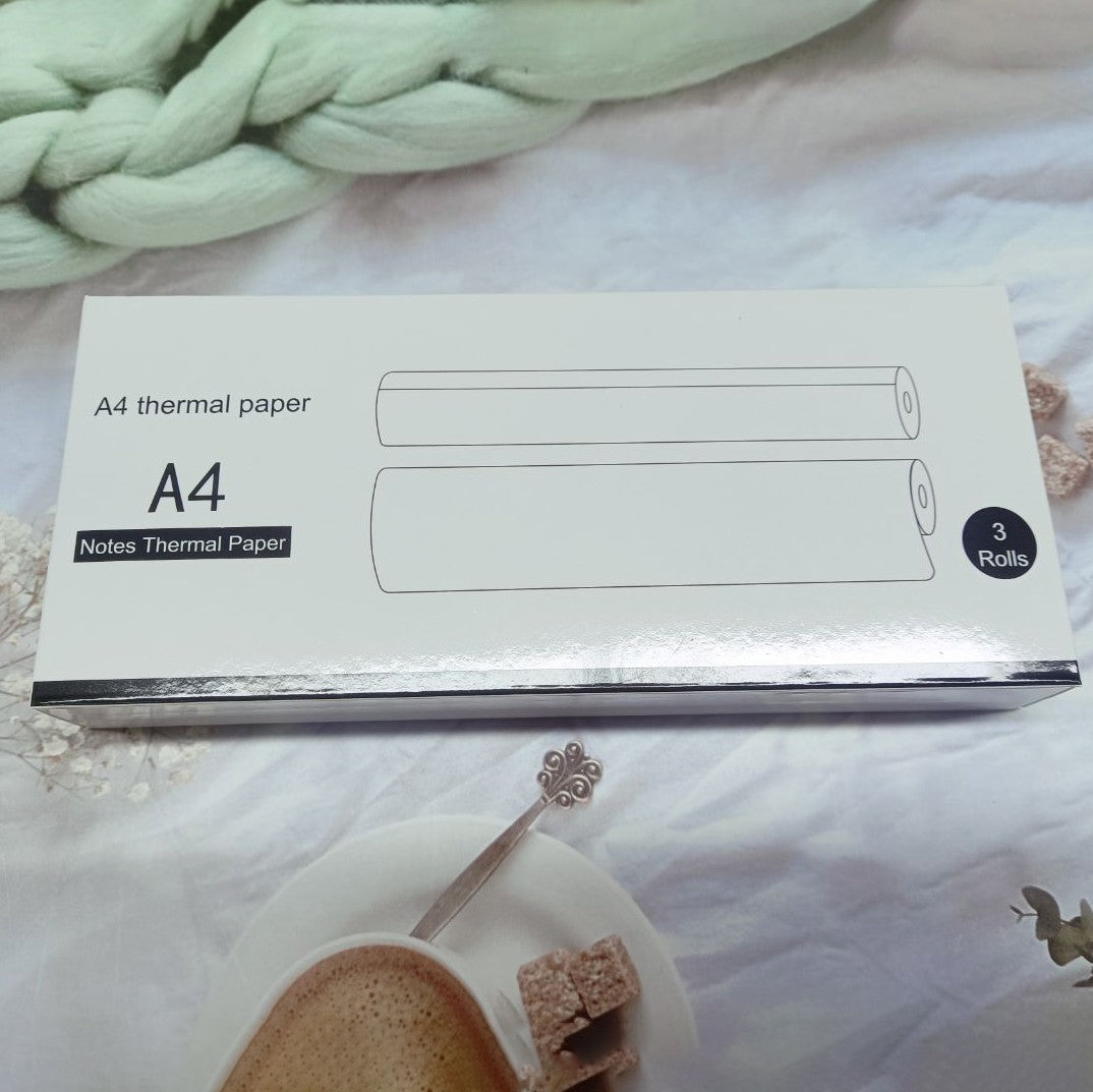 Impressora Térmica Portátil A4 Sem Tinta Bluetooth Máquina de Impressão de Documentos PDF Excel Word Rolo de Papel Para Trabalho de Escritório Casa Escola