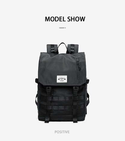 Roll Top Backpack for Men, Water Resistant Expandable, 17.3 inch Laptop Backpack for Commute Travel, 40 Max Liter Rucksack