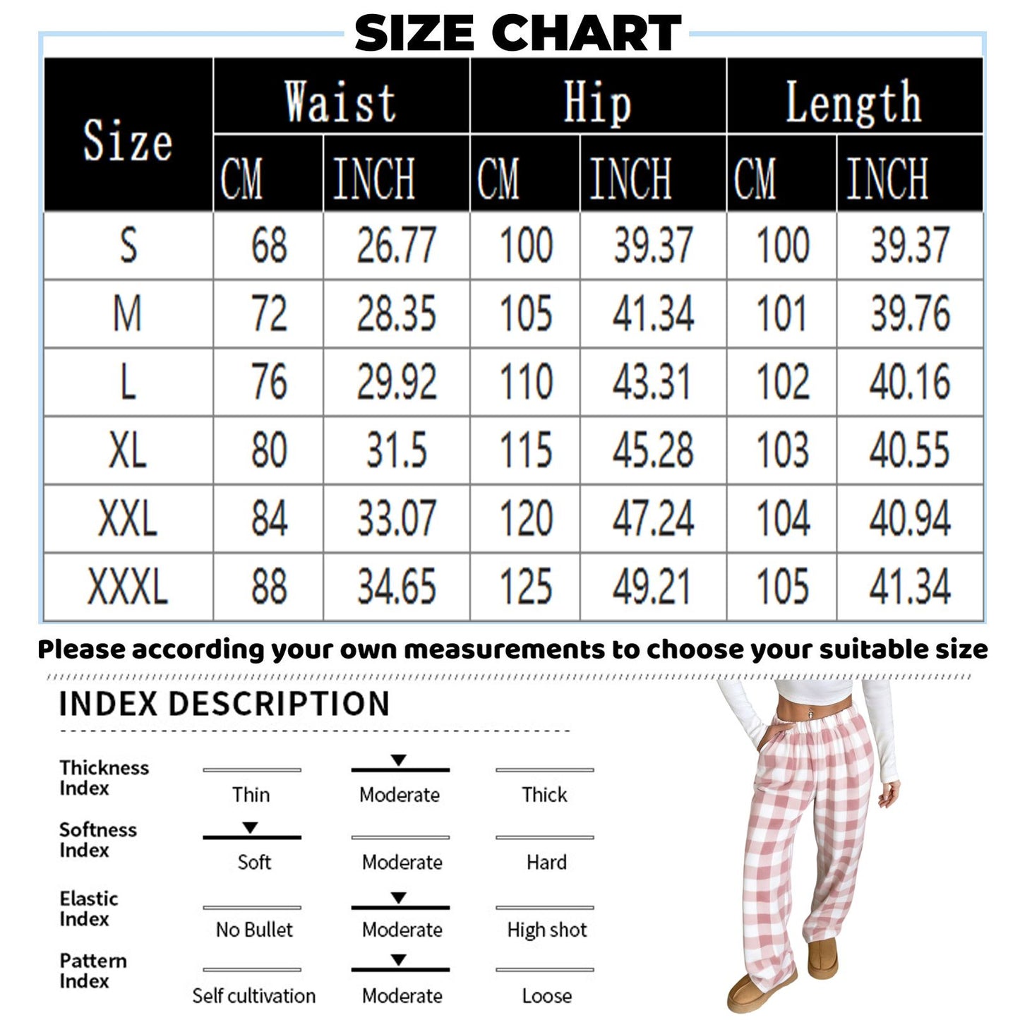 Women Pajama Pants Yoga Pants Elastic Waist Fuzzy Fleece Plaid Bottoms Soft Lounge Sleepwear With Pockets Plush Pajamas Pants