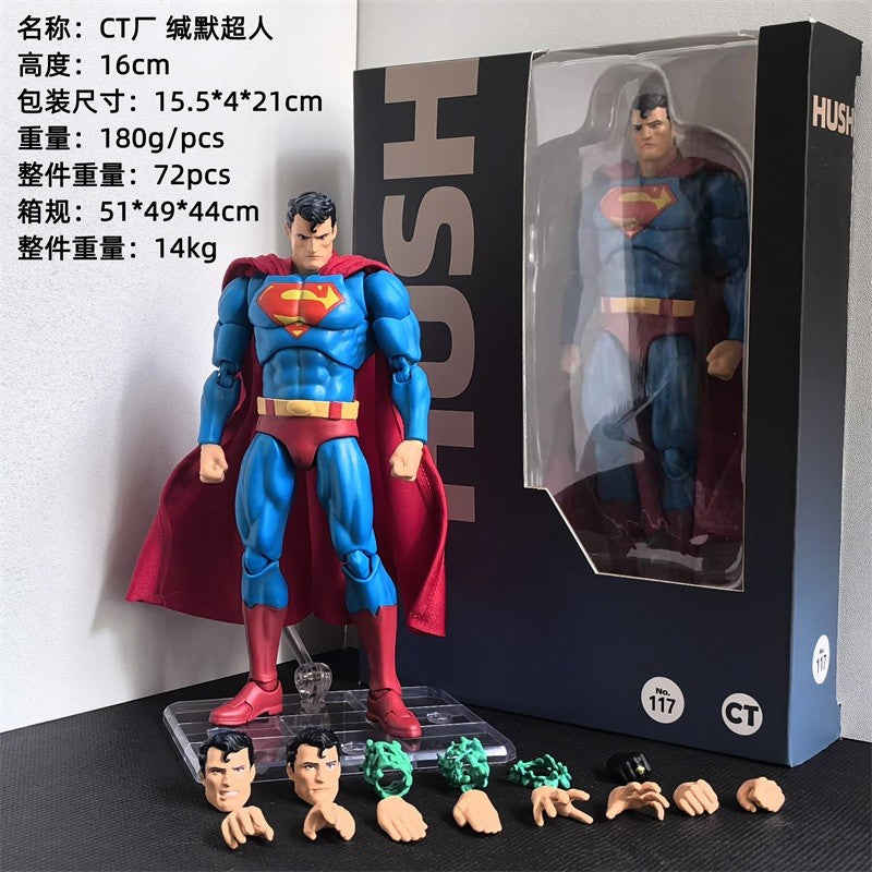 New CT Toys Superman Hush 117 Version Dc Super Man Anime Cloth Made Action Figures Figurine Statue Model Gifts Kids Toys