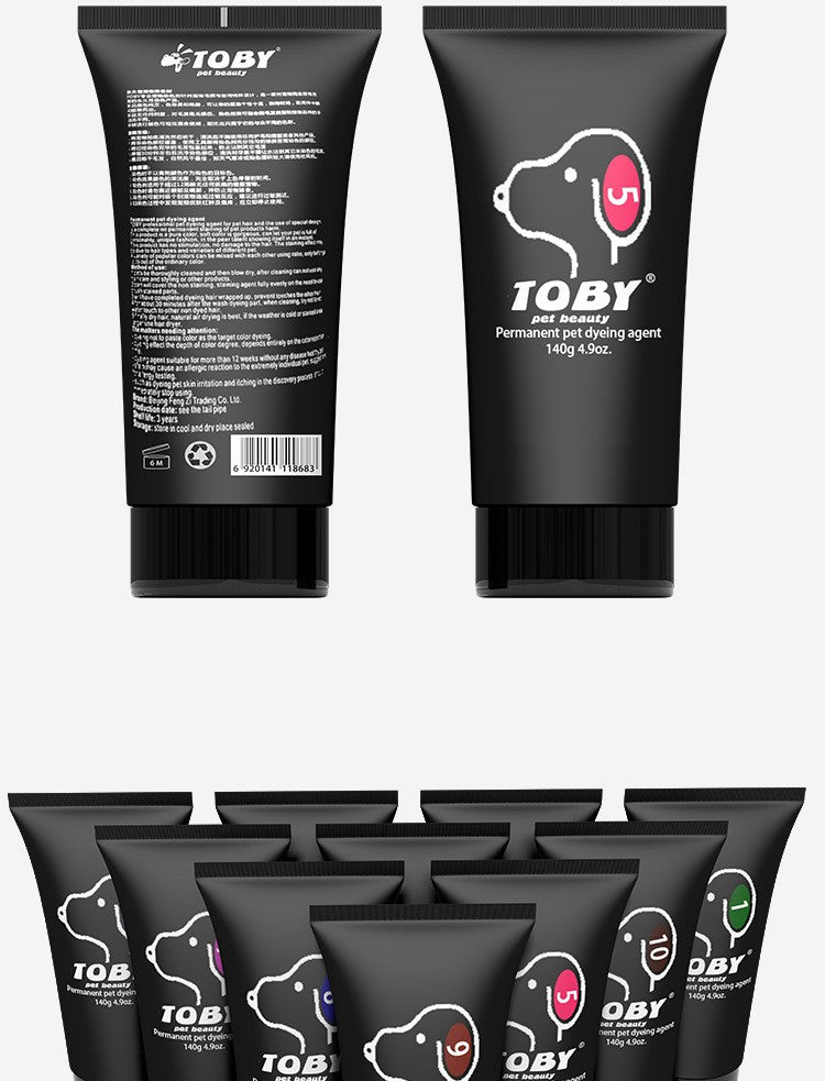Creme Tinta Para Cães E Gatos 150g Frasco Grande Com Variedade De Cores Puras Tinge Bichon Teddy
