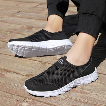 Tênis Casual Masculino Leve 2023 Respirável Slip-on Antiderrapante para Caminhada ao Ar Livre Tamanho 39-47