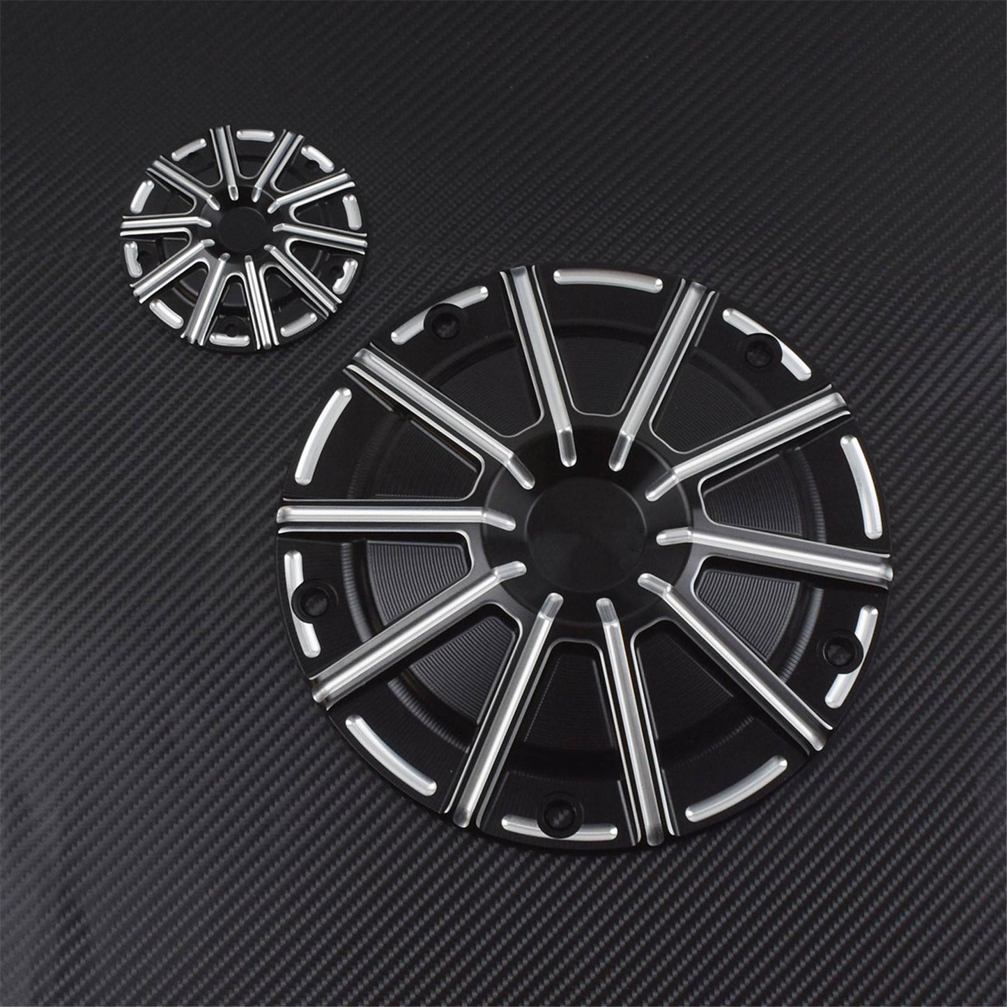 Motorcycle CNC 5 Holes Engine Derby Timer Timing Cover Black For Harley Touring Road Glide Heritage Softail Fat Boy FLSTF Dyna