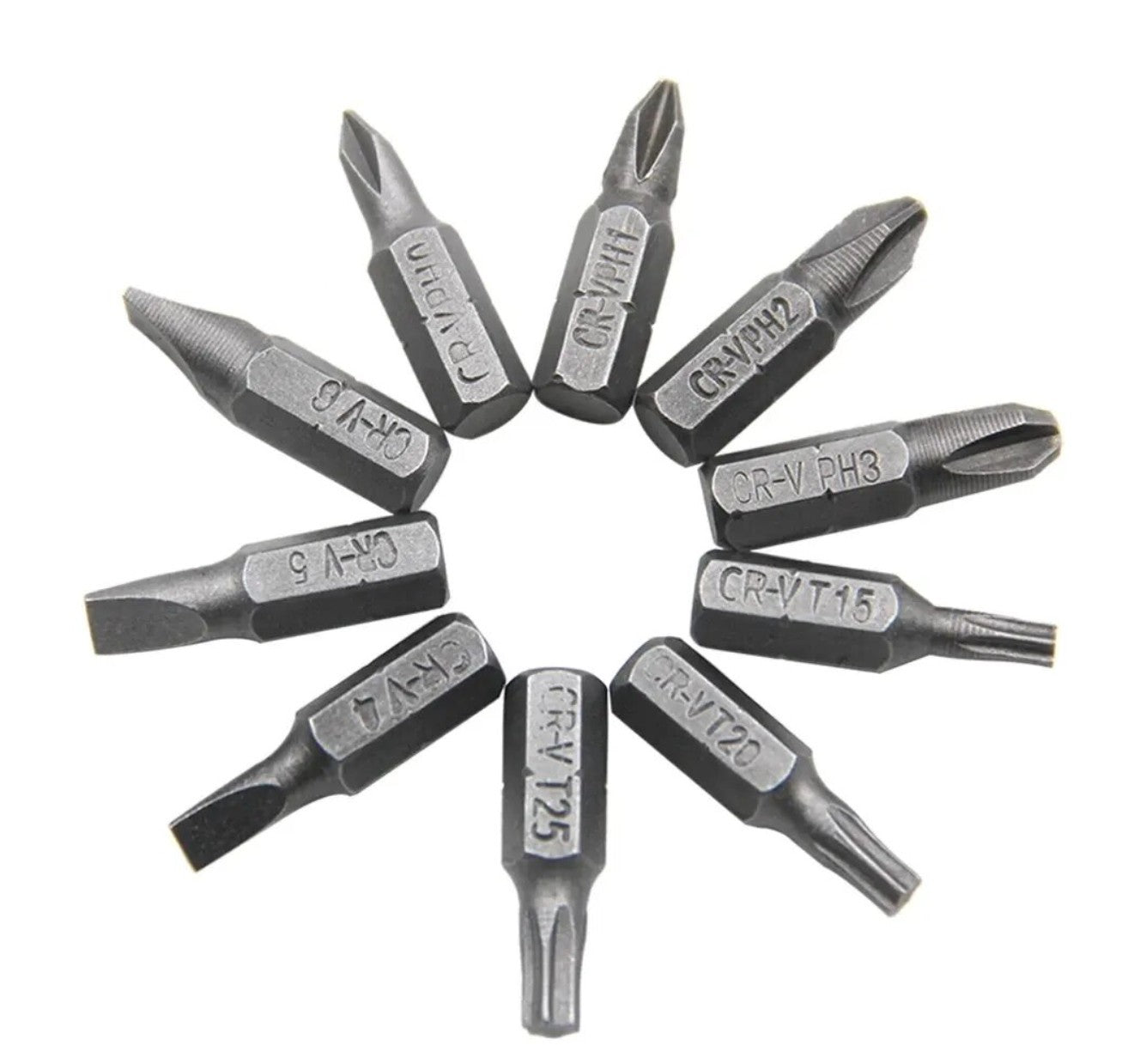 Chave de fenda hexagonal em L de 1/4 bits 90 graus de cabeça dupla preta 6,35 chave 10 peças fita amarela conjunto de ferramentas de chave de fenda