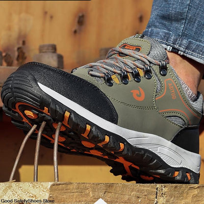 Steel Toe Shoes Men Work Safety Boots Sneakers Male Constrcution Puncture-Proof Work Safety Shoes  Man Security Boots Work Shoes