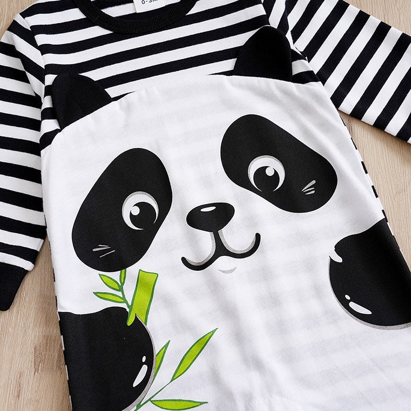 Newborn Baby Romper Cotton comfort long sleeve Unisex Baby Bodysuits Three-dimensional cartoon panda shape Bebe Boy Girl Clothes