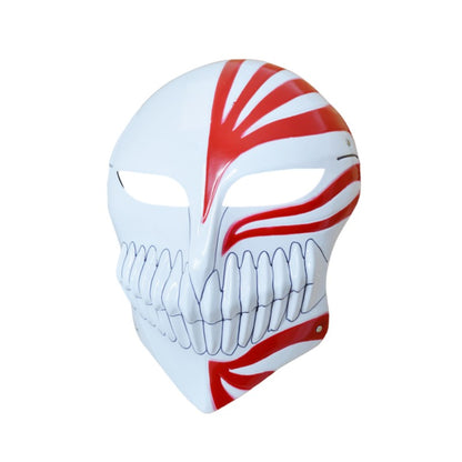 Anime Bleach Kurosaki Ichigo Mask Cosplay Hollow Masks Halloween Party Costume Horror COS Dress Up Mask PVC Plastic Material