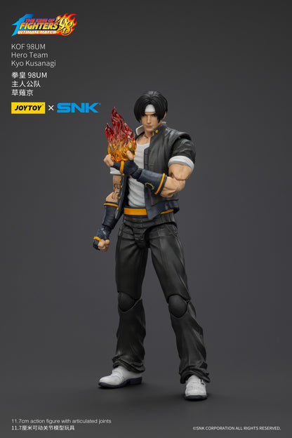 JOYTOY 1/18 Boneco de Ação SNK KOF 98UM Hero Team Kyo Kusanagi Goro Daimon Benimaru Nikaido Anime Modelo