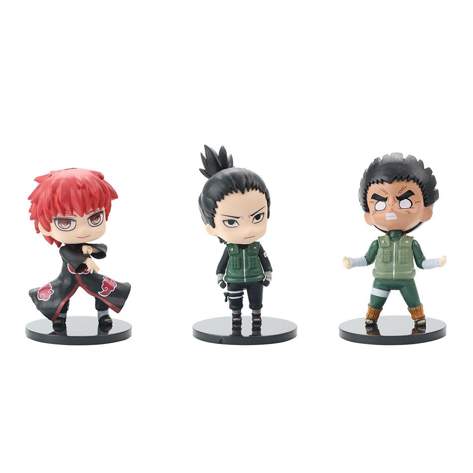 12 pçs/conjunto Anime Naruto Shippuden Hinata Sasuke Itachi Kakashi Gaara figura de anime Q versão PVC figuras brinquedos bonecas presente para crianças
