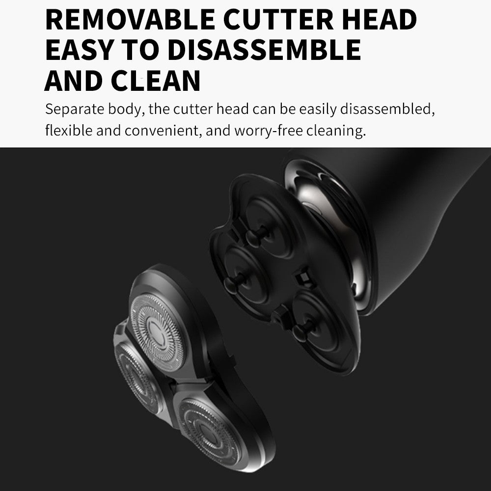 XIAOMI MIJIA S500 Electric Shaver Dry Wet Shaving Triple Blade Trimmer Beard Floating Head Men's Shaver Electric Razors Machine