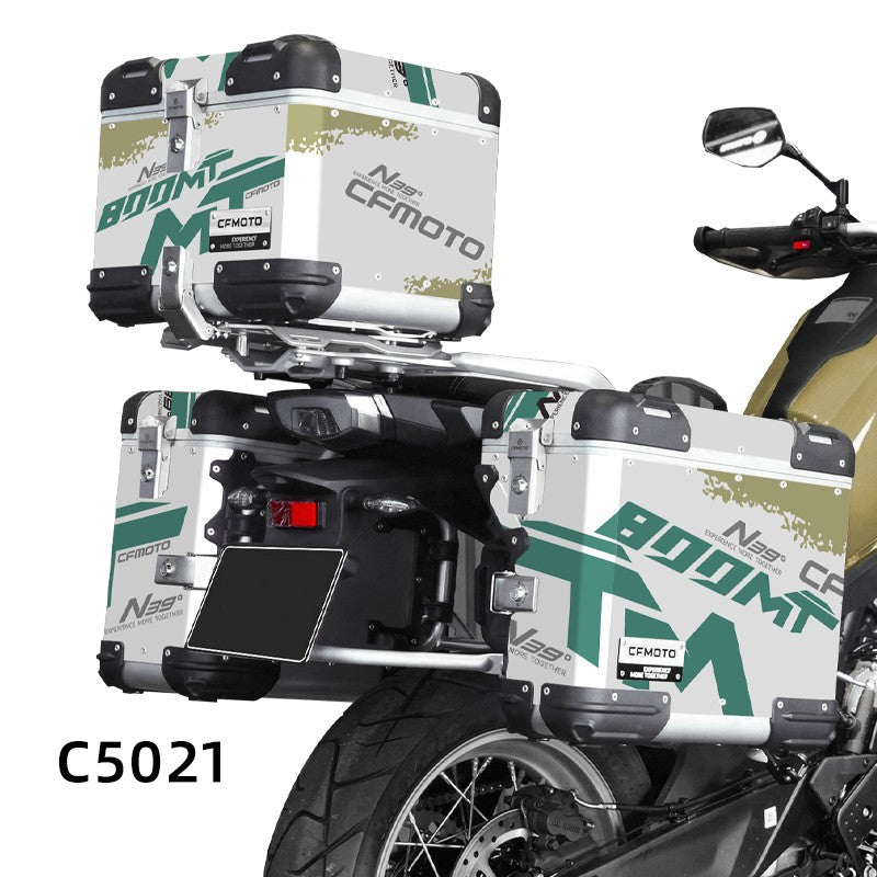 Adesivos de Motocicleta BIKE GP para CFMOTO 800MT N39° Conjunto de Adesivos Decorativos para Caixa de Ferramentas de Alumínio Baú de alumínio