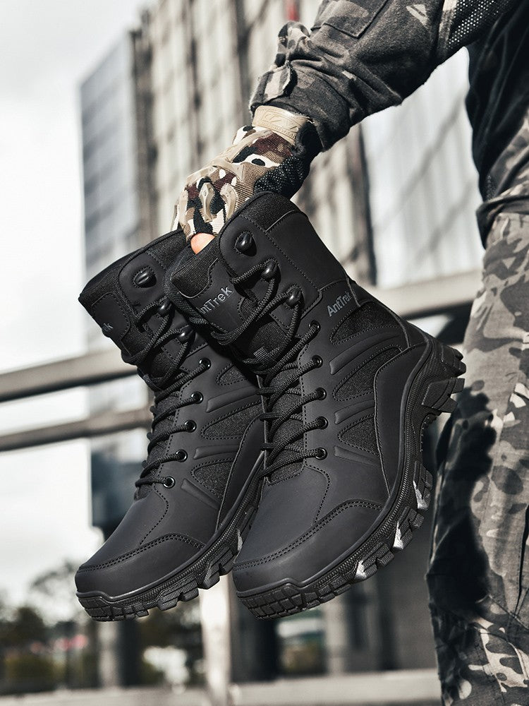 Botas de Caminhada Masculinas de Cano Alto, Casuais, Confortáveis e Quentes