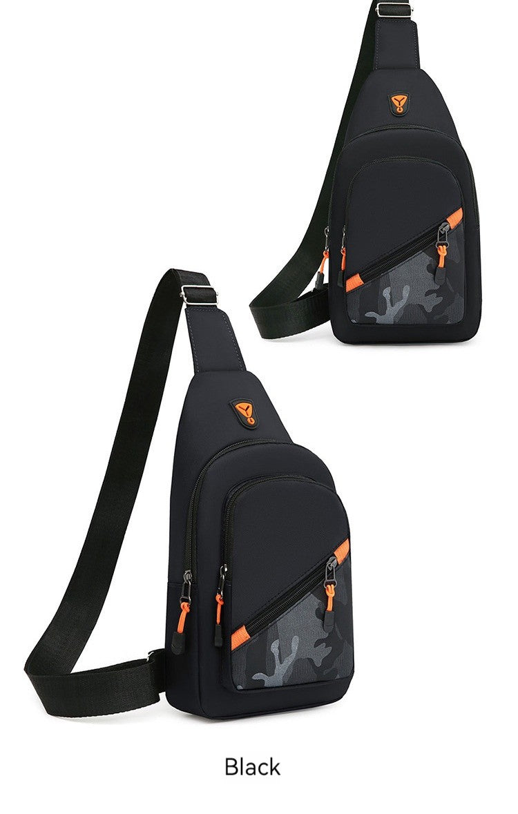 Rilibegan Nylon Men's Chest Bag 2023 New Portable Casual Shoulder Bag Trendy and Unique Design Crossbody Bag