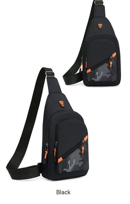 Rilibegan Nylon Men's Chest Bag 2023 New Portable Casual Shoulder Bag Trendy and Unique Design Crossbody Bag