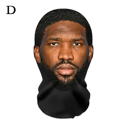 Full Face Mask Celebrity Ball-game Star Face Mask Simulation Mesh Mask For Men Party Supplies Cosplay Props Novel