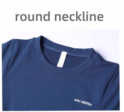 Fitness Tops Women Tight Sports Long Sleeve Yoga Clothing Running Training Clothes Gym Workout Shirt Comfortable Training Cloth