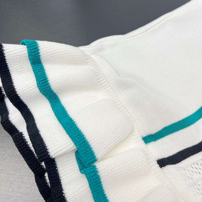 YuooMuoo Chic Fashion Sexy Package Hips Knitted Mini Dress 2025 Summer Vintage T