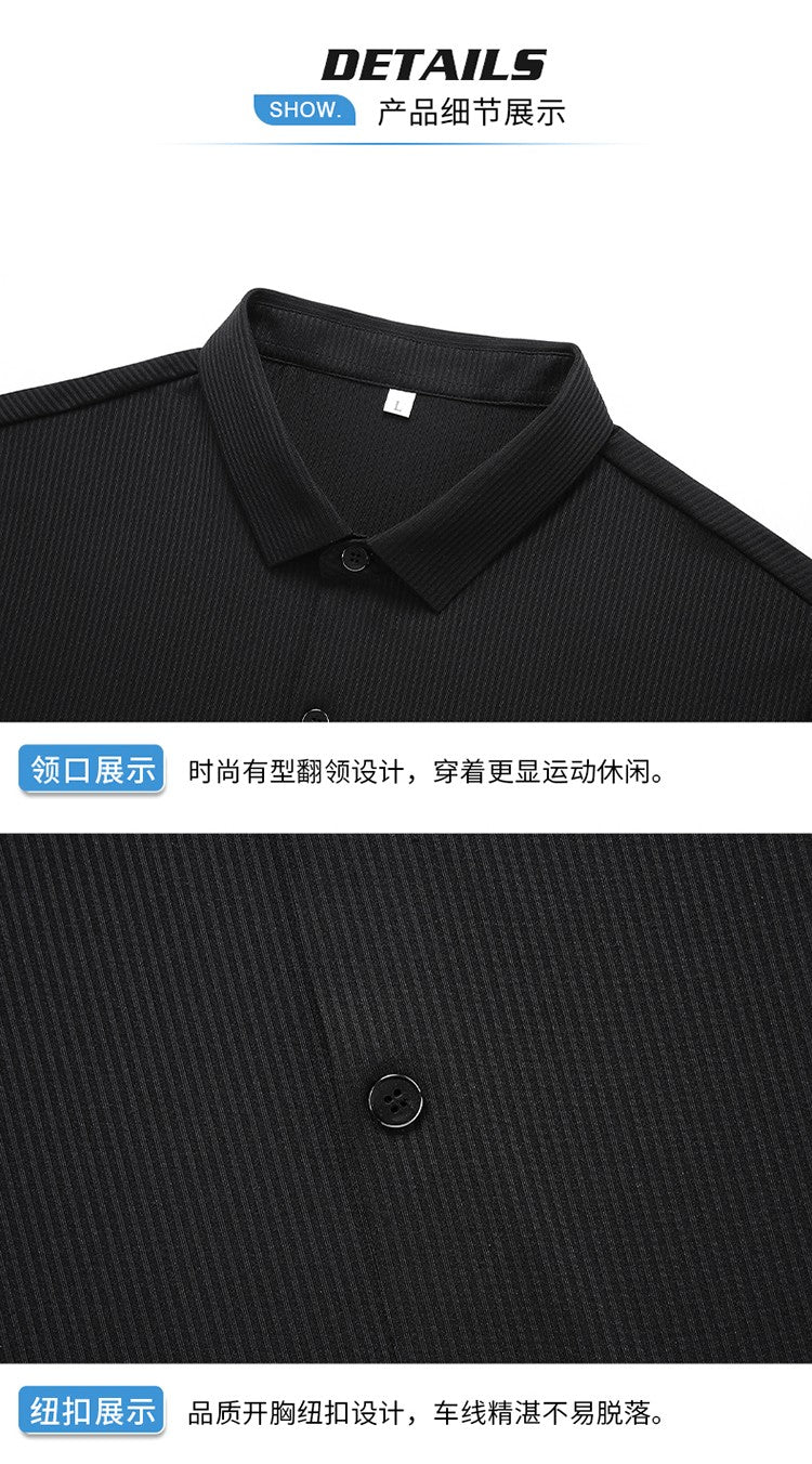 Ice Silk Shirts Man Short Sleeve Top Male Quick Dry Cool Classic Big Size 5XL 6XL 7XL 8XL Large Plus Loose Summer Social Blouse