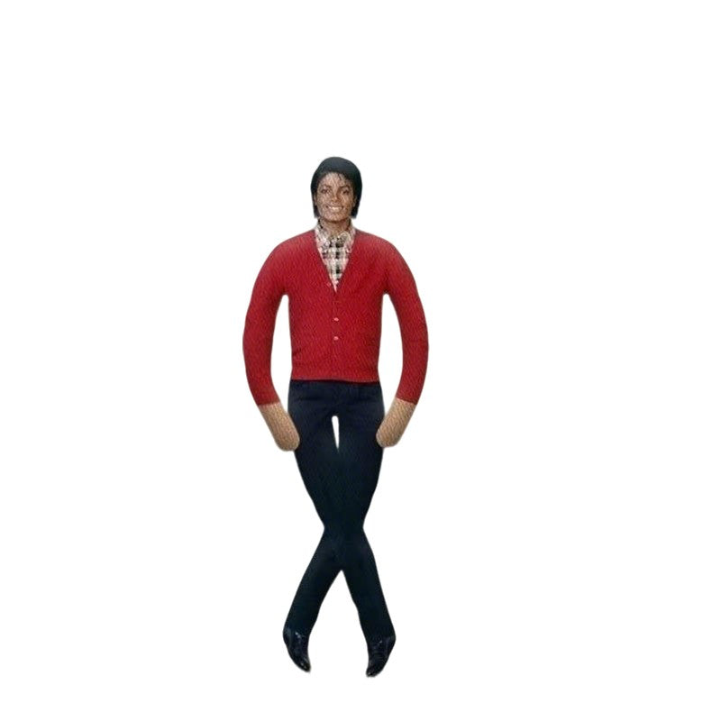 Anime Cosplay MJ Michael Jackson Plush Plushy Prop Doll Plush Stuffed Figure Dolls Room Decoration Abstract Joint Mobility Props