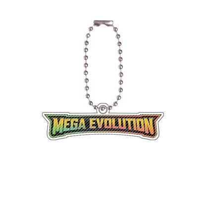 Chaveiro de acrílico de série completa para Mega Evoluções em inglês Sv10 Sv11 Sv9 151 Logotipo Anime Pingente de acrílico de decoração de bolsa