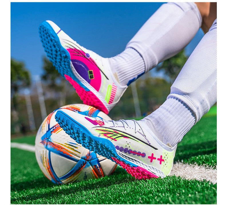 Soccer Shoes Men's Football Field Boots Grass Training Society Sports Soccer Cleats Without ShoeLaces Crampons De Football