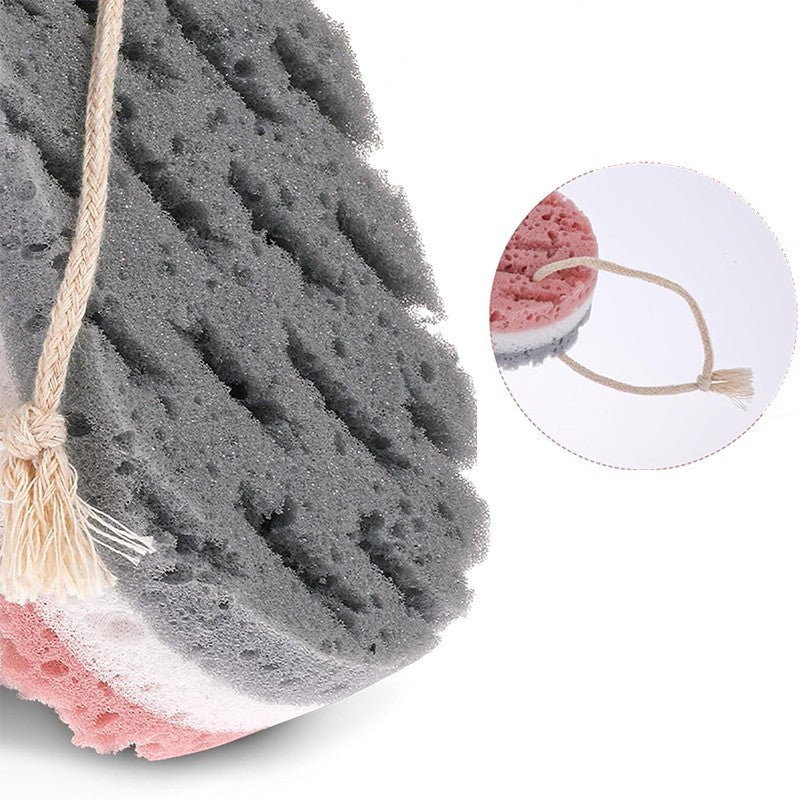 1/4PCS Sponge Bath Ball Shower Rub Whole Body Exfoliation Massage Brush Scrubber Body Brush Sponge Brush Bathroom Accessories