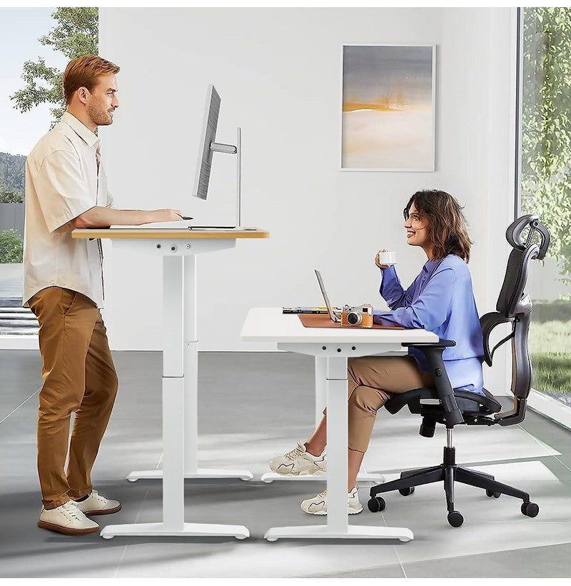 Height Adjustable Desk Motion Electric Sit Stand Up Down Computer Table Lift Motorized Gaming Desktop Modern Home Office Desks