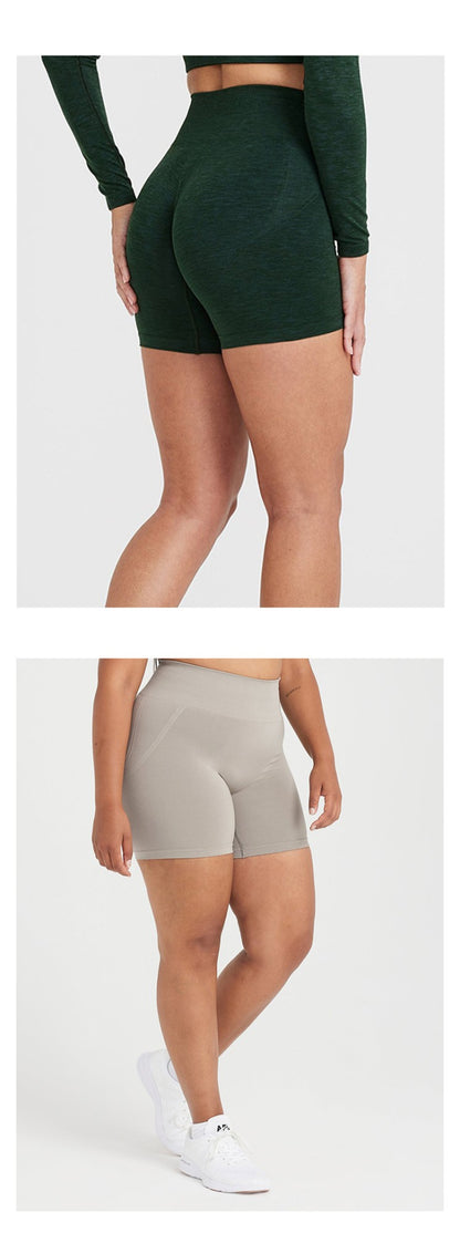 TKITK Seamless Tight shorts Gym shorts Womens Workout Yoga shorts  Soft High Waist Outfits Fitness Sports Wear