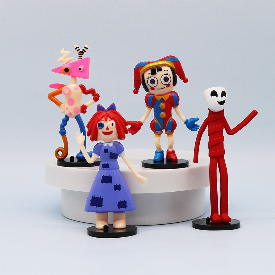 8 unids/set el increíble circo Digital figura de Anime Ragatha/Jax/Pomni figura de acción colección de PVC modelo muñeca juguete