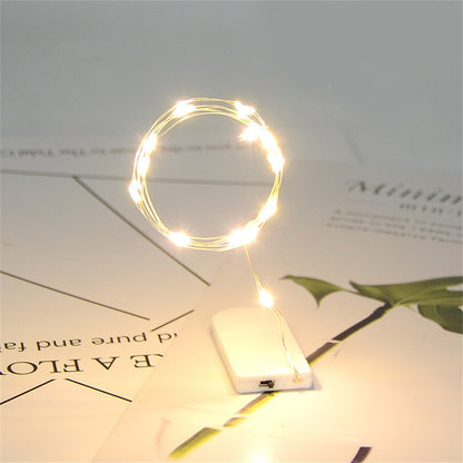 2M 20LED Battery Operated Fairy Lights Mini Copper Wire Firefly String Lights for Indoor Outdoor Wedding