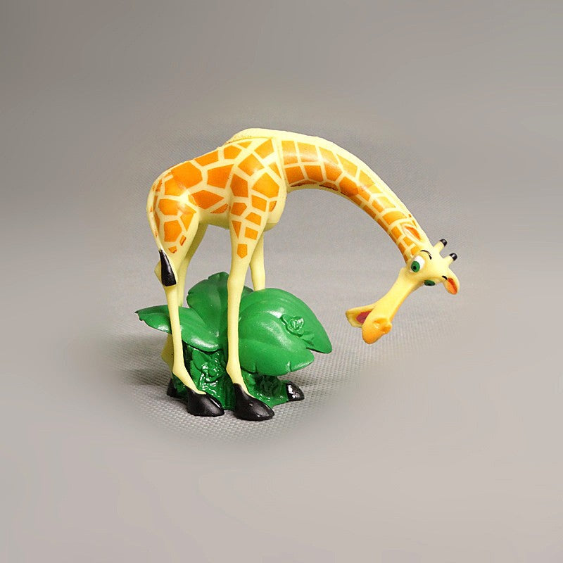 4pçs Filme Disney Madagascar Animal Leão Zebra Girafa Figuras de Coleção Anime Desenho Cosplay PVC Bonecas Modelo Brinquedos para Crianças Presentes