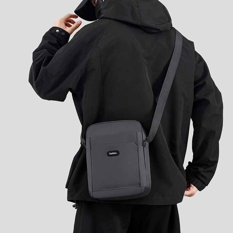 Men's Business Casual Crossbody Bag - Simple Oxford Shoulder Sling for Commuting & Outdoor Use