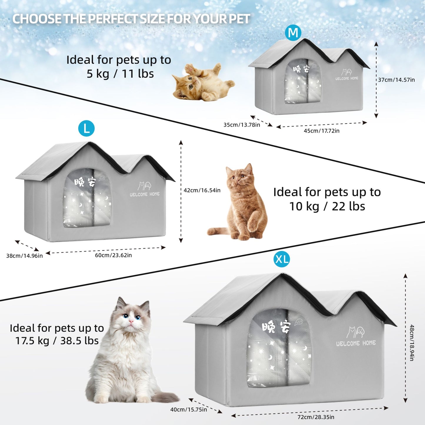 Casa com Ar Condicionado para Gatos, Verão, Ferramenta de Resfriamento para Gatos, Ninho, Casa de Gelo para Cães, Quatro Estações, Casa de Gelo para Gatos e Pets