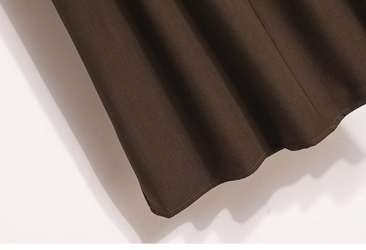 2025 Plus Size Skirts for Women Autumn Elegant Solid Women's Wrap Umbrella Skirts Korean High Waisted Suit Pleated Skirt