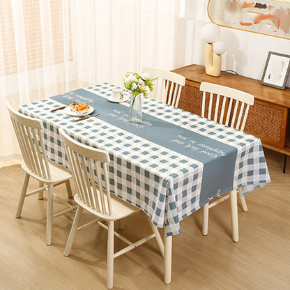The tablecloth with a warm and cozy atmosphere, a high-temperature resistant tablecloth, and a waterproof, oil-proof, and no-was