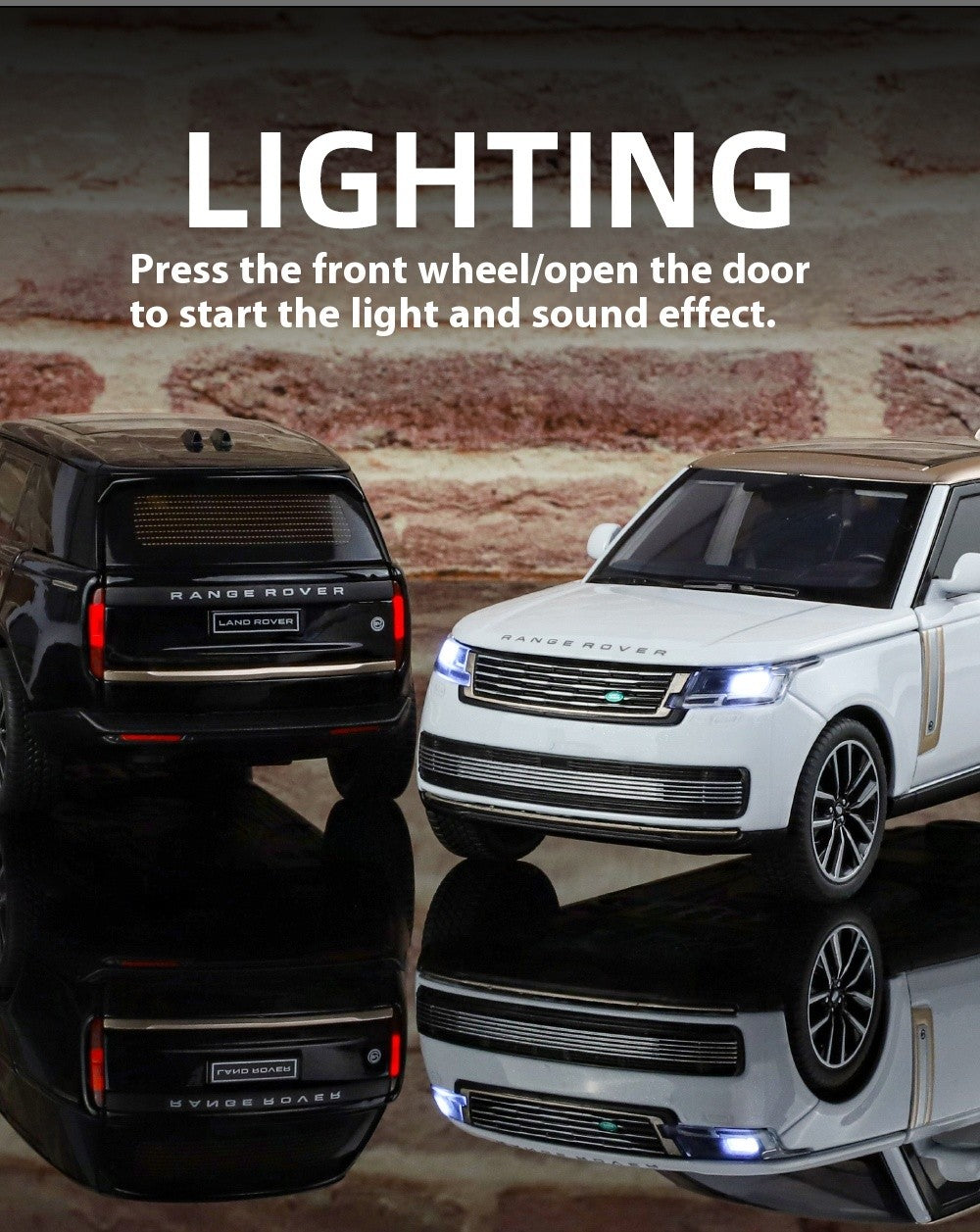1:32 Land Rover Range Rover SV2022 SUV Diecast Alloy Model Computer Desktop Ornaments Miniatures Model Present for Childrens