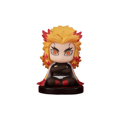 Atacado de Bonecos em Miniatura Q Posket Demon Slayer 5pçs 10pçs 15pçs Kits Kimetsu No Yaiba Pequenas Bonecas de PVC Decoração de Mesa