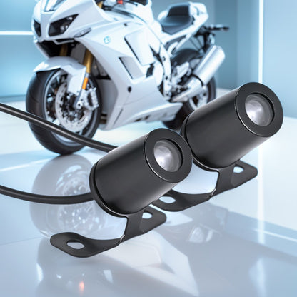 2Pcs Luz de Boas-Vindas LED Para Motocicleta Asas de Anjo Luzes de Projeção 8-30V Motocicleta Luz Decorativa Modificada Luzes Laser de Asa