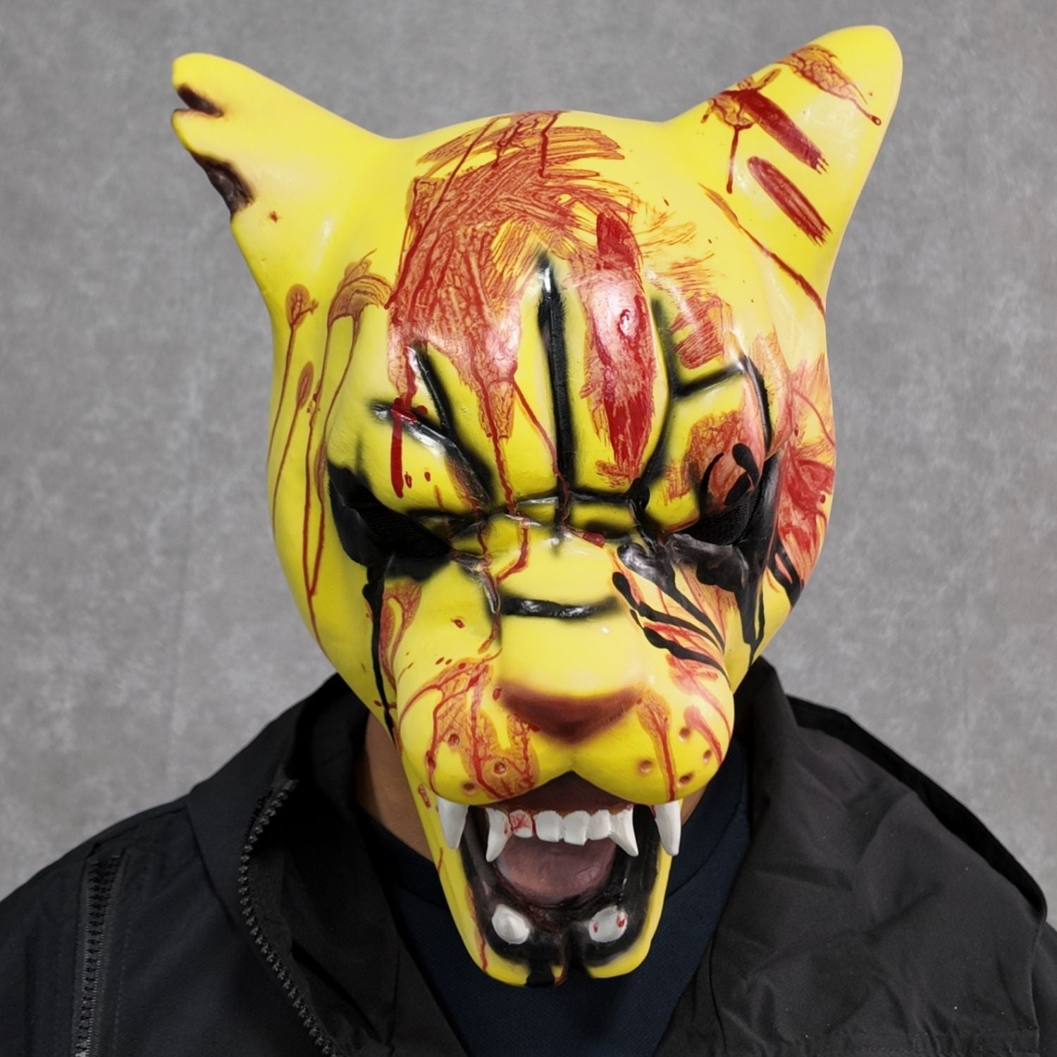 Hotline Cosplay Miami Tiger Tony Mask Breathable Comfortable Design for Adult & Kids Halloween Party Essential Costume Accessory